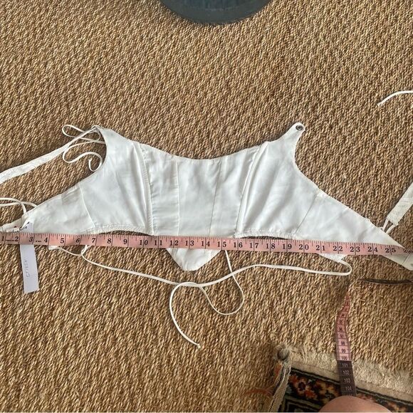 For Love & Lemons Maureen Top in White NWT - Picture 14 of 16